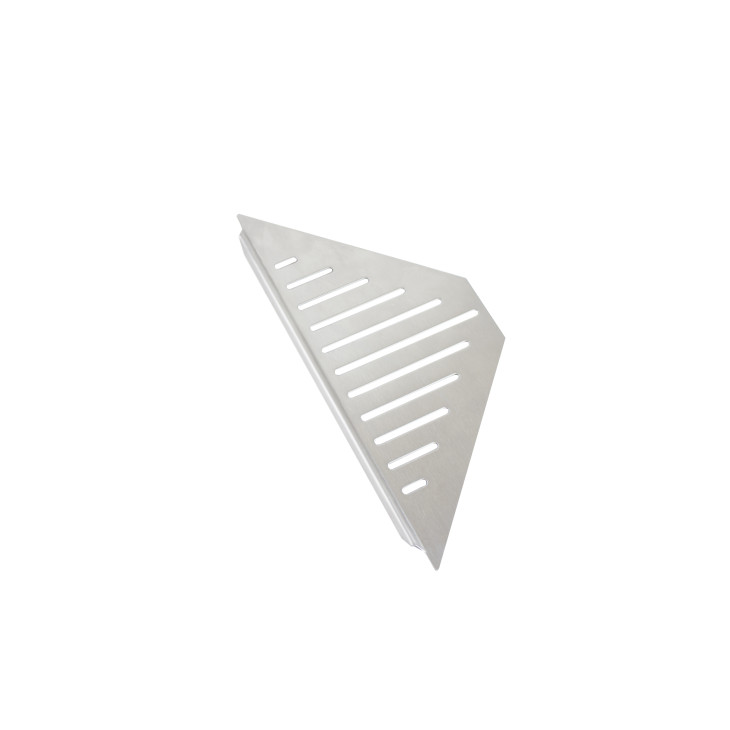 Design hjørnehylle N°3 for dusj 1mm, børstet stål