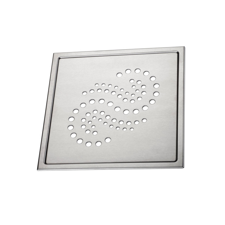 Design Slukrist Peridot 20x20cm børstet syrefast stål