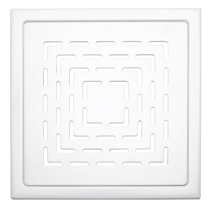 Design Slukrist N°19 20x20cm hvit matt stål