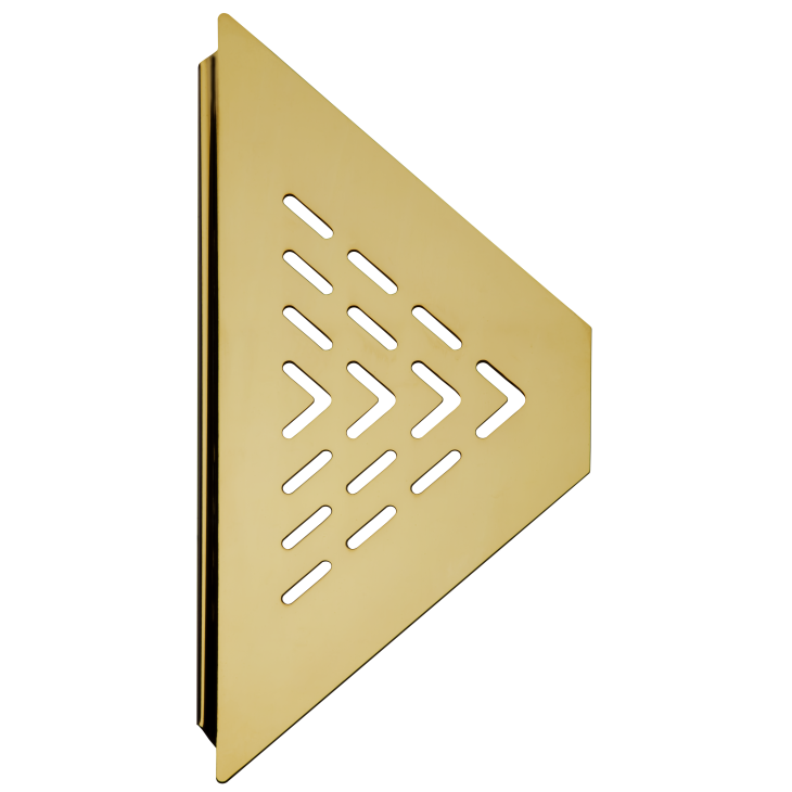 Design hjørnehylle N°19 for dusj 1mm, messing