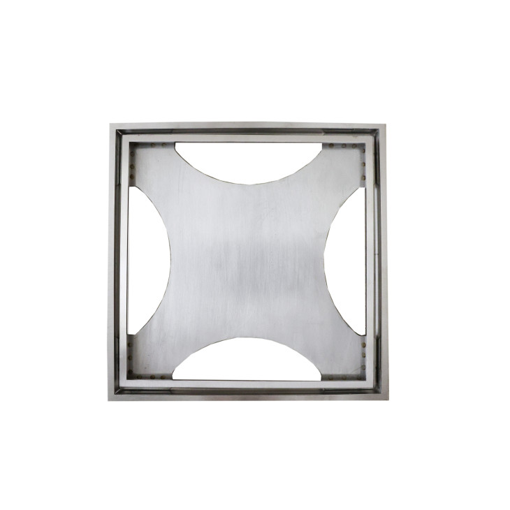 Slukrist Tile In 20 x 20 cm børstet syrefast stål 316