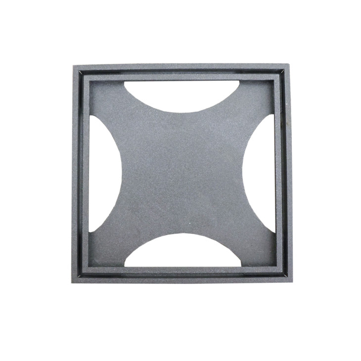 Slukrist Tile In 20 x 20 cm Stone Finish Mørk Granitt