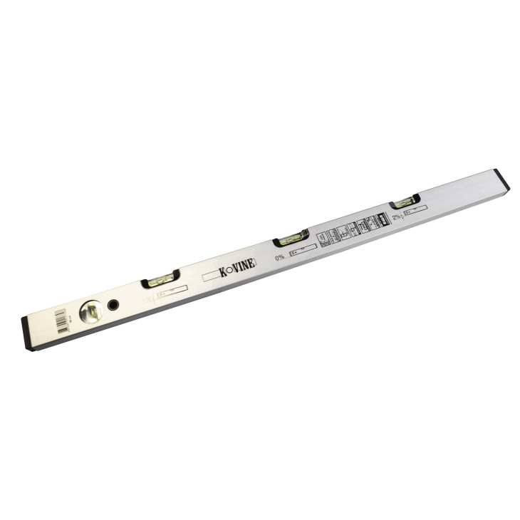 Aluminiumsvater med fall 80 cm med 4 libeller