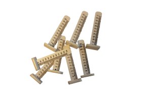 Nivåpinner 65mm hvit m/skalering, for avrettingsmasse 100stk