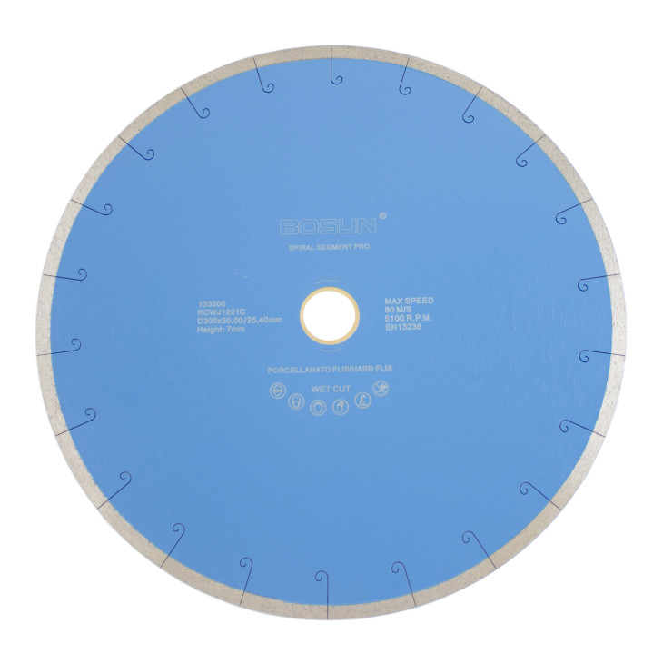 Diamantblad spiralsegment 300/30-25,4 mm Bosun Pro Blå
