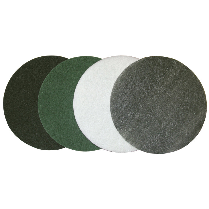 Maxititina pad Ø 457 mm hvit fin, poler