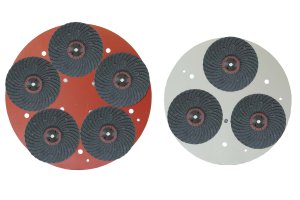 Maxititina plate med 5 smergelskiver