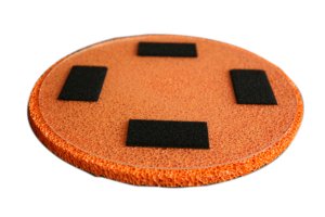 Rokamat Dry/Sponge float -grov svamp på plast bakplate Ø350 mm